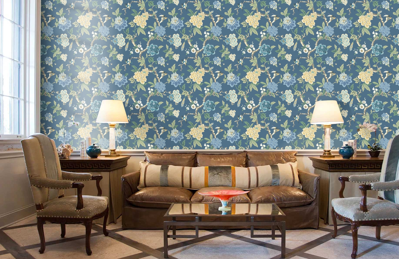 Обои GP5903 фото в интерьере кабинета