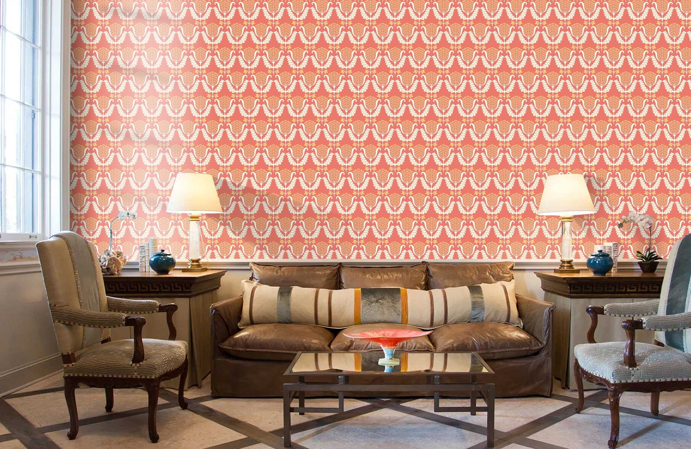 Обои GP5917 фото в интерьере кабинета