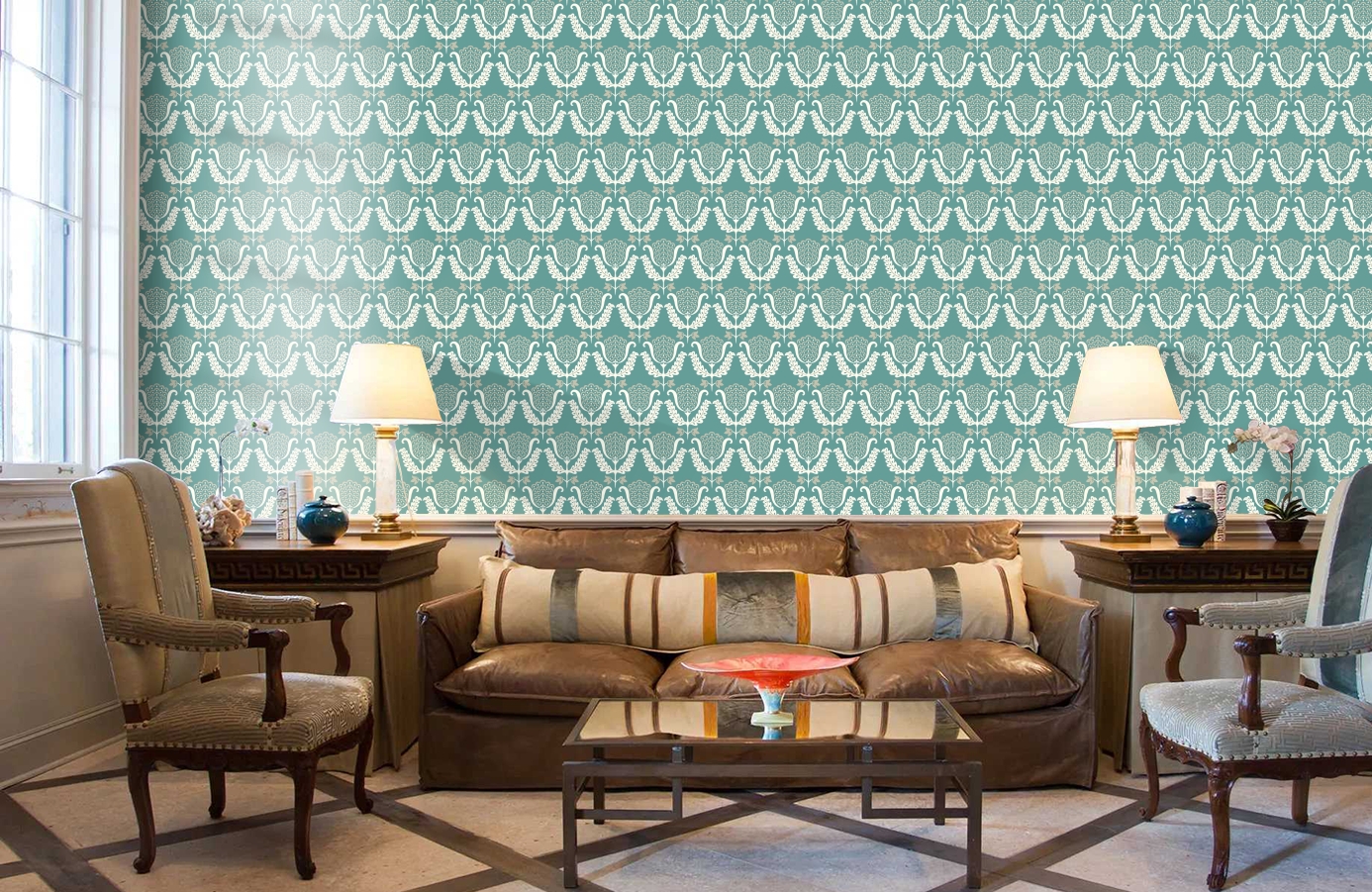 Обои GP5920 фото в интерьере кабинета