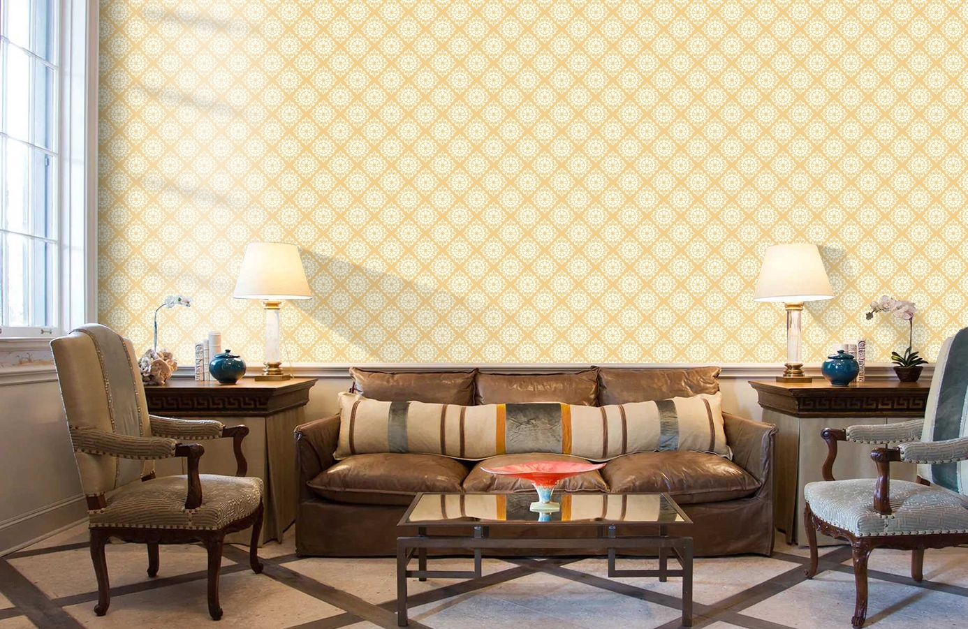 Обои GP5972 фото в интерьере кабинета