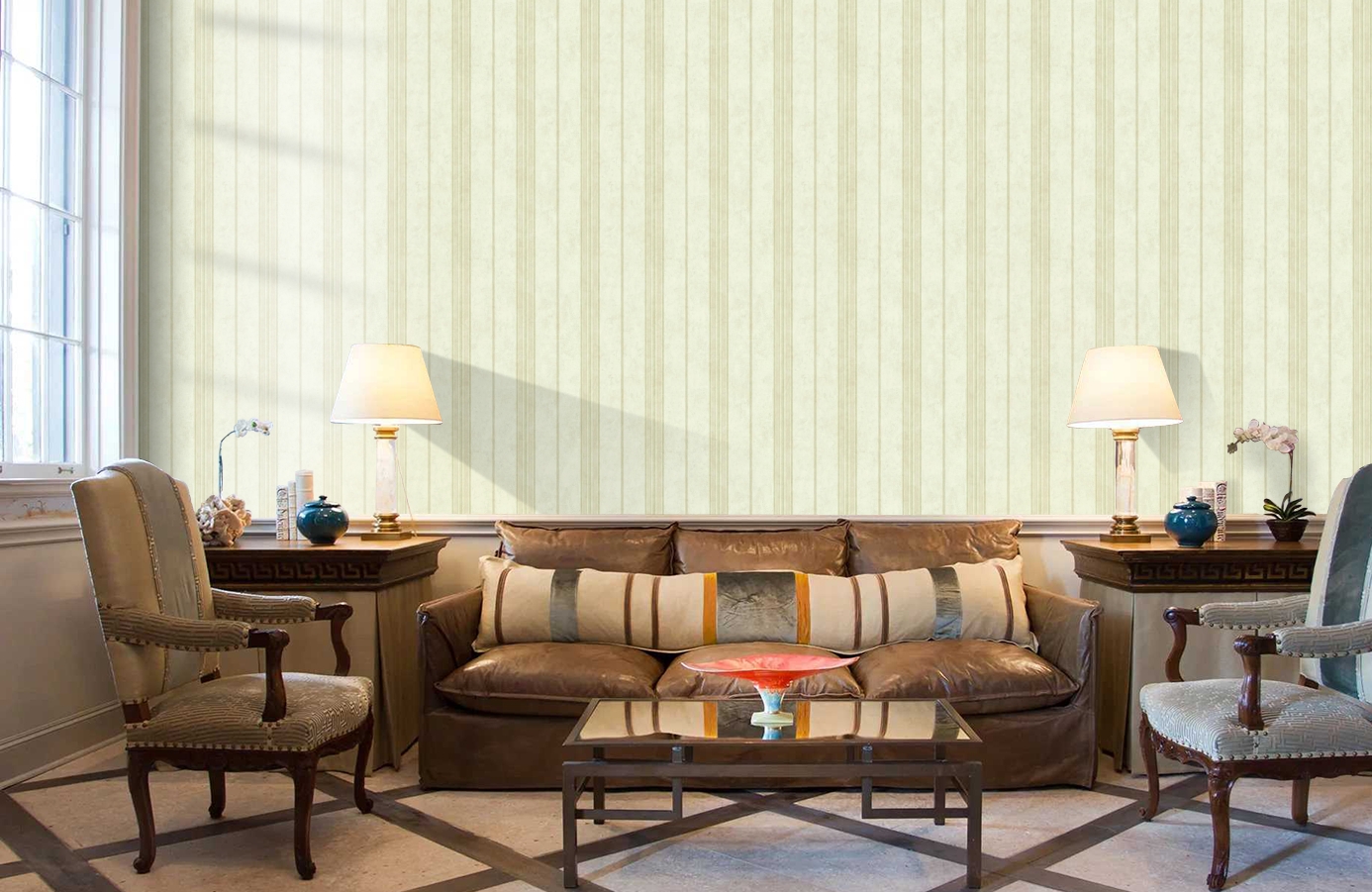 Обои SH5577 фото в интерьере кабинета