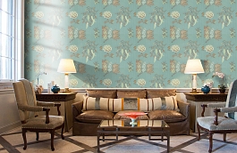 Обои ZTRA03003 фото в интерьере кабинета превью