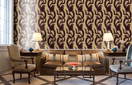 Обои ZTRA07005 фото в интерьере кабинета превью