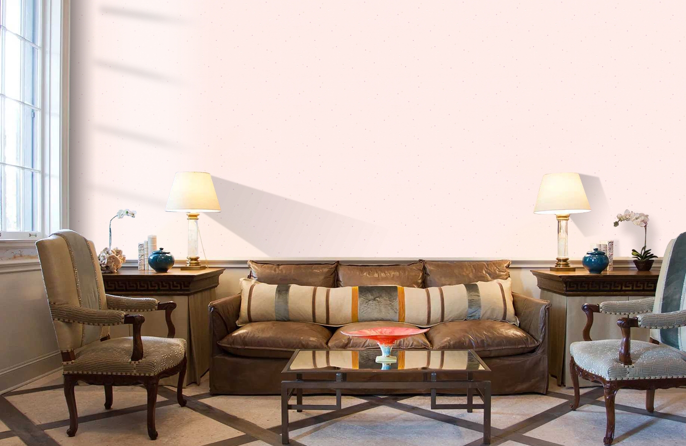 Обои 2194-73 фото в интерьере кабинета