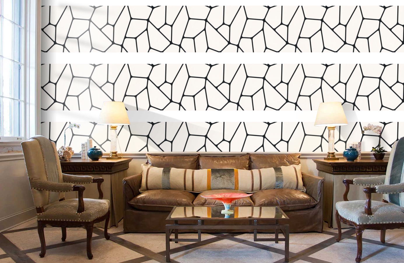 Обои 2552-66 фото в интерьере кабинета Обои 2552-66 фото в интерьере кабинета