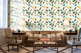 Обои 300126 фото в интерьере кабинета превью