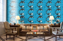 Обои 30053-2 фото в интерьере кабинета превью