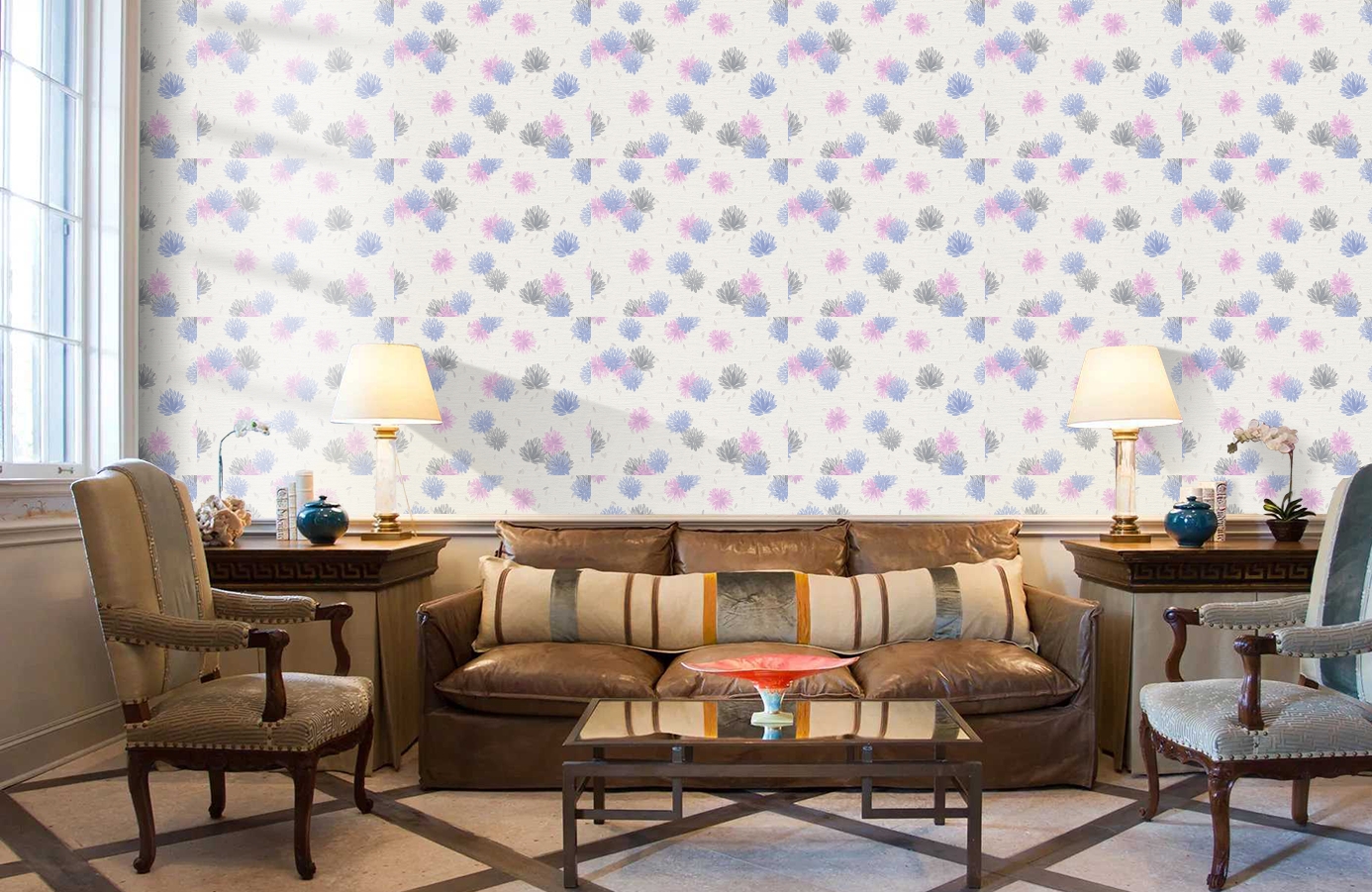 Обои 30408-4 фото в интерьере кабинета