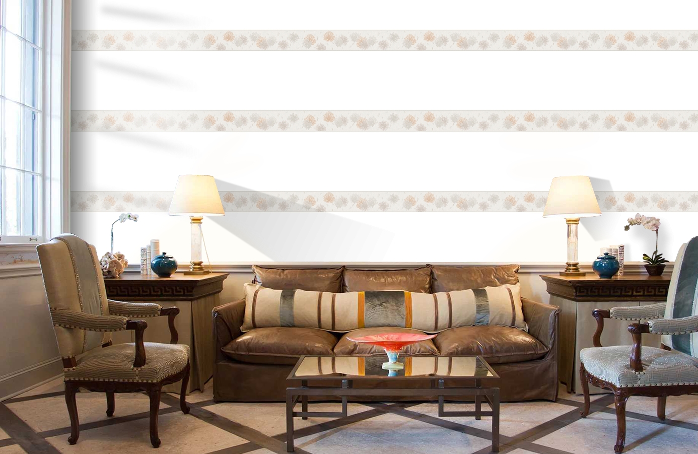 Обои 30409-3 фото в интерьере кабинета