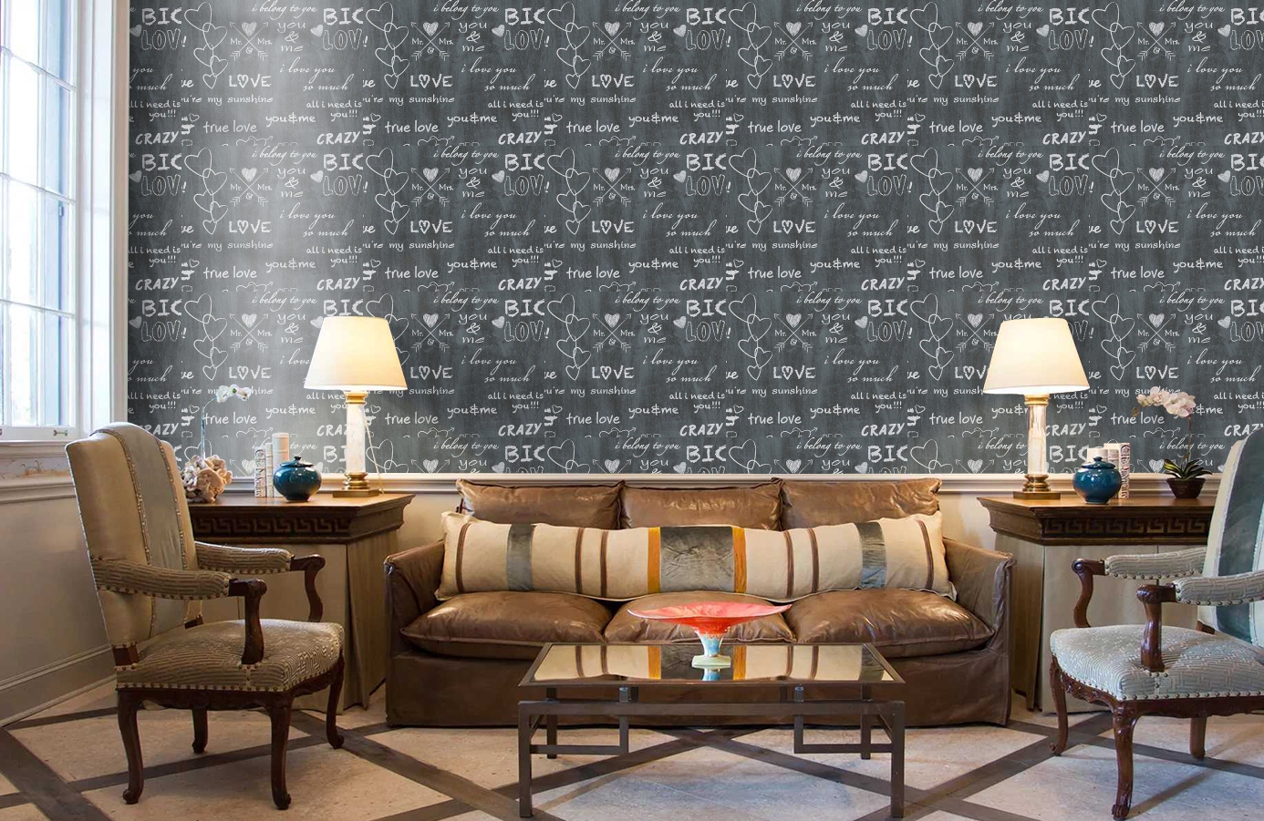 Обои 30465-2 фото в интерьере кабинета