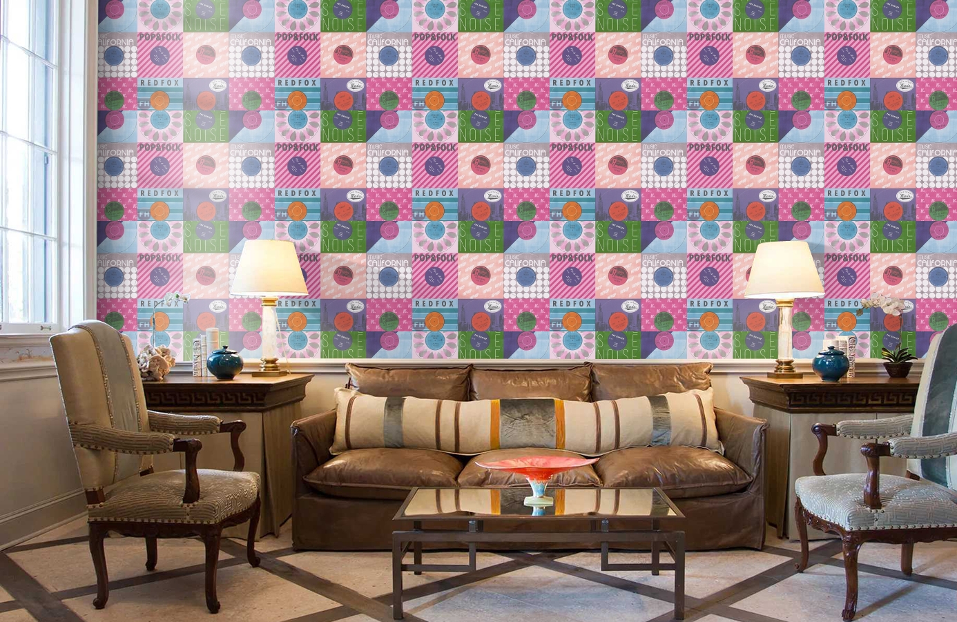 Обои 30596-1 фото в интерьере кабинета