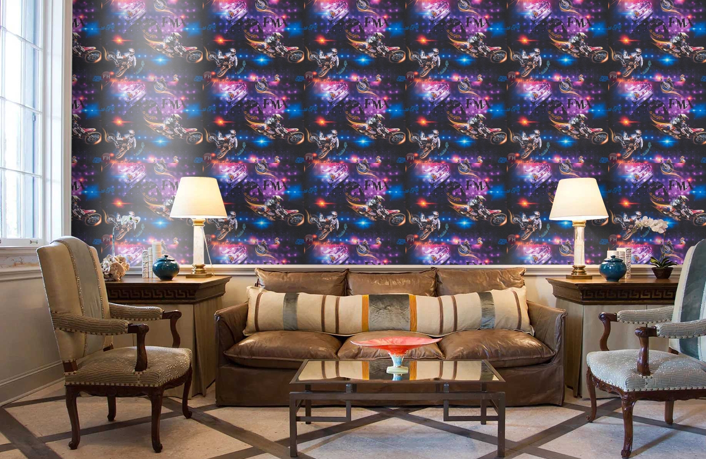 Обои 30656-1 фото в интерьере кабинета