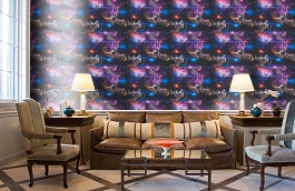 Обои 30656-1 фото в интерьере кабинета превью