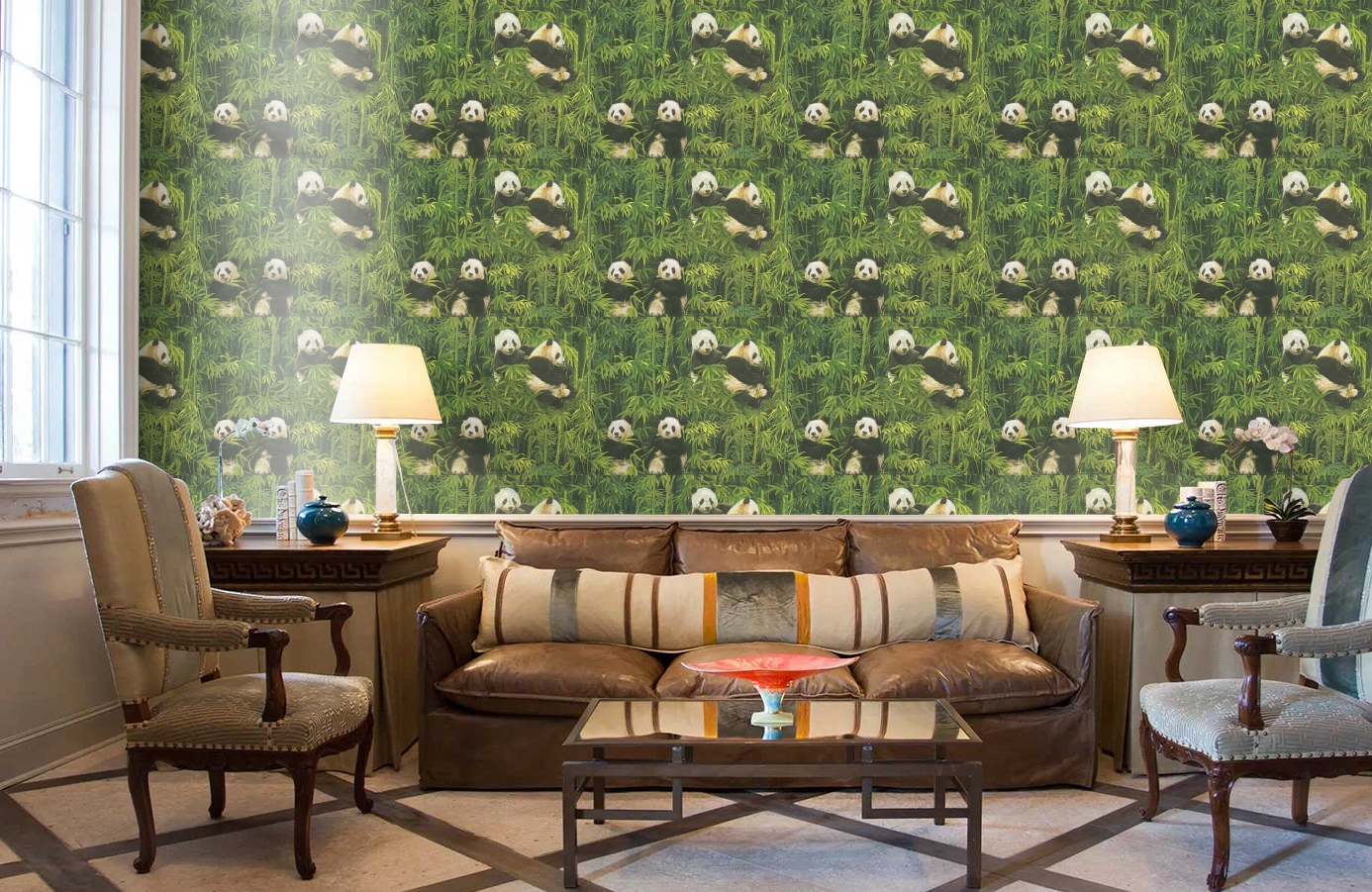 Обои 33635-1 фото в интерьере кабинета