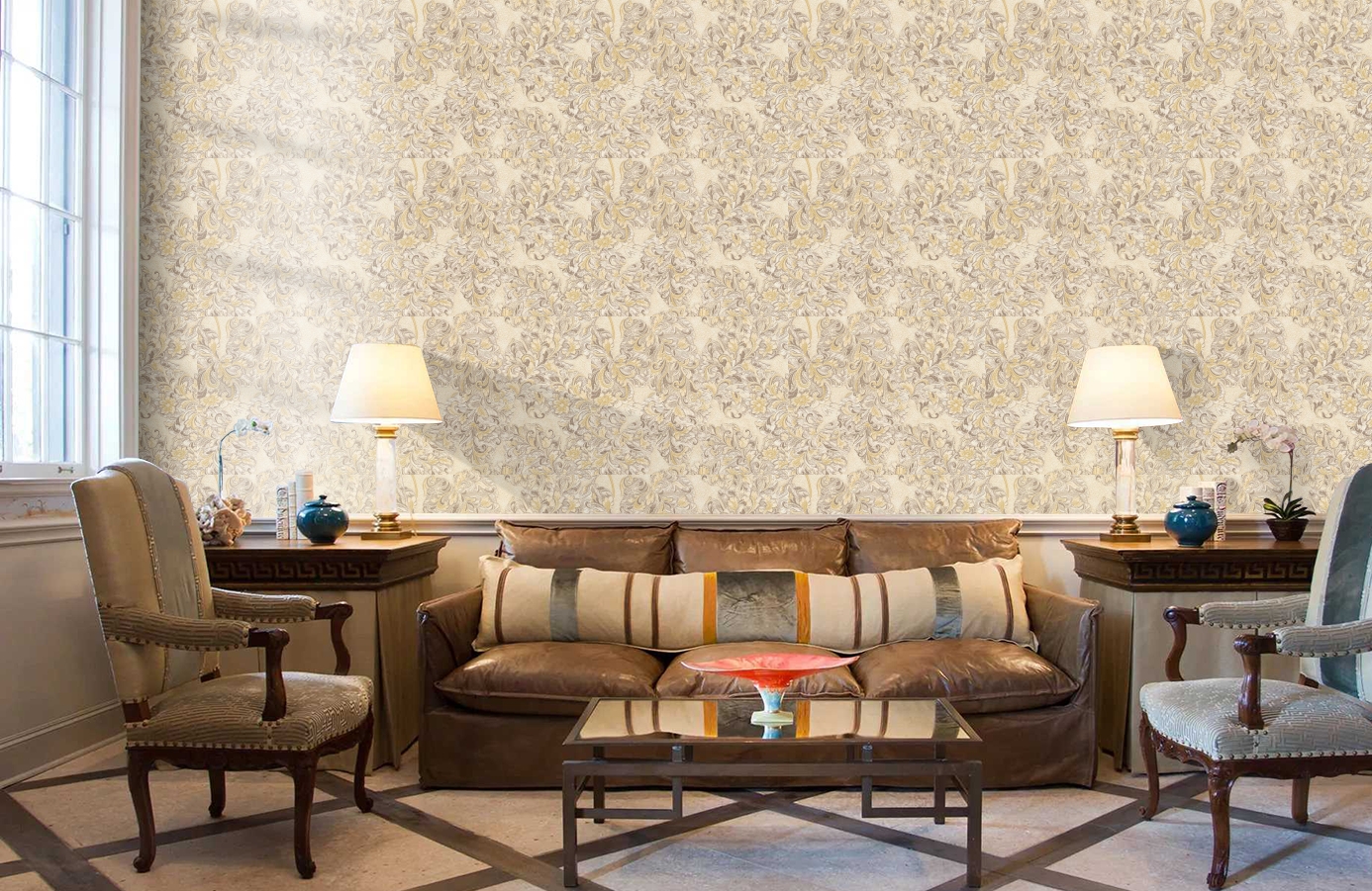 Обои 33869-2 фото в интерьере кабинета Обои 33869-2 фото в интерьере кабинета