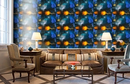 Обои 34066-1 фото в интерьере кабинета превью