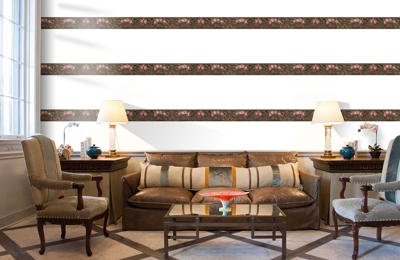 Обои 34074-1 фото в интерьере кабинета Обои 34074-1 фото в интерьере кабинета