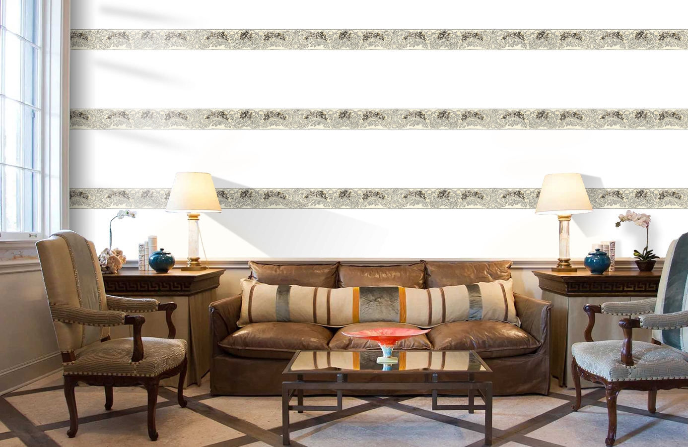 Обои 34074-2 фото в интерьере кабинета Обои 34074-2 фото в интерьере кабинета