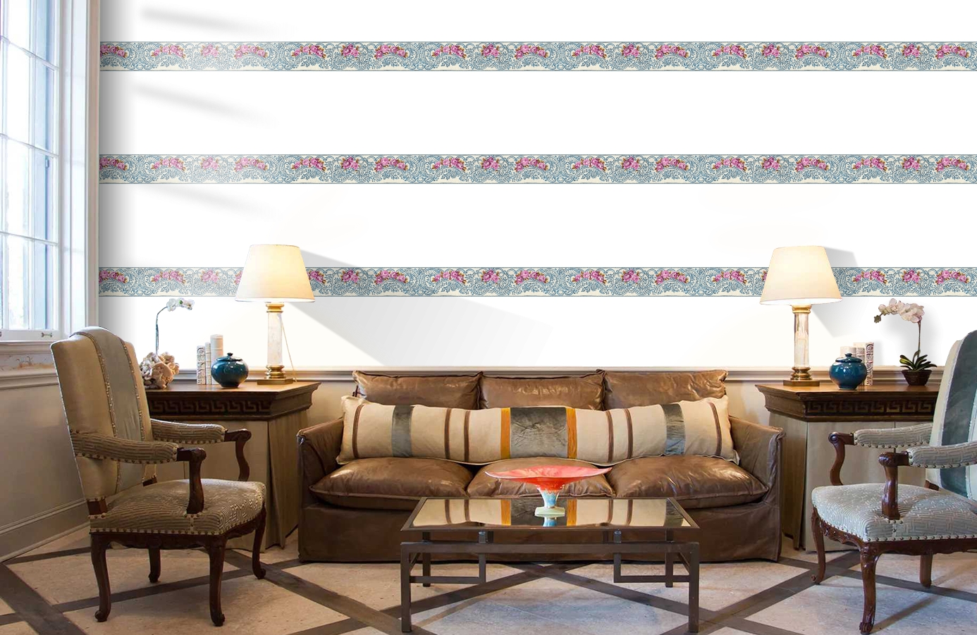 Обои 34074-3 фото в интерьере кабинета Обои 34074-3 фото в интерьере кабинета