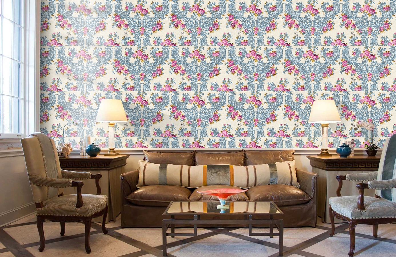 Обои 34075-3 фото в интерьере кабинета Обои 34075-3 фото в интерьере кабинета