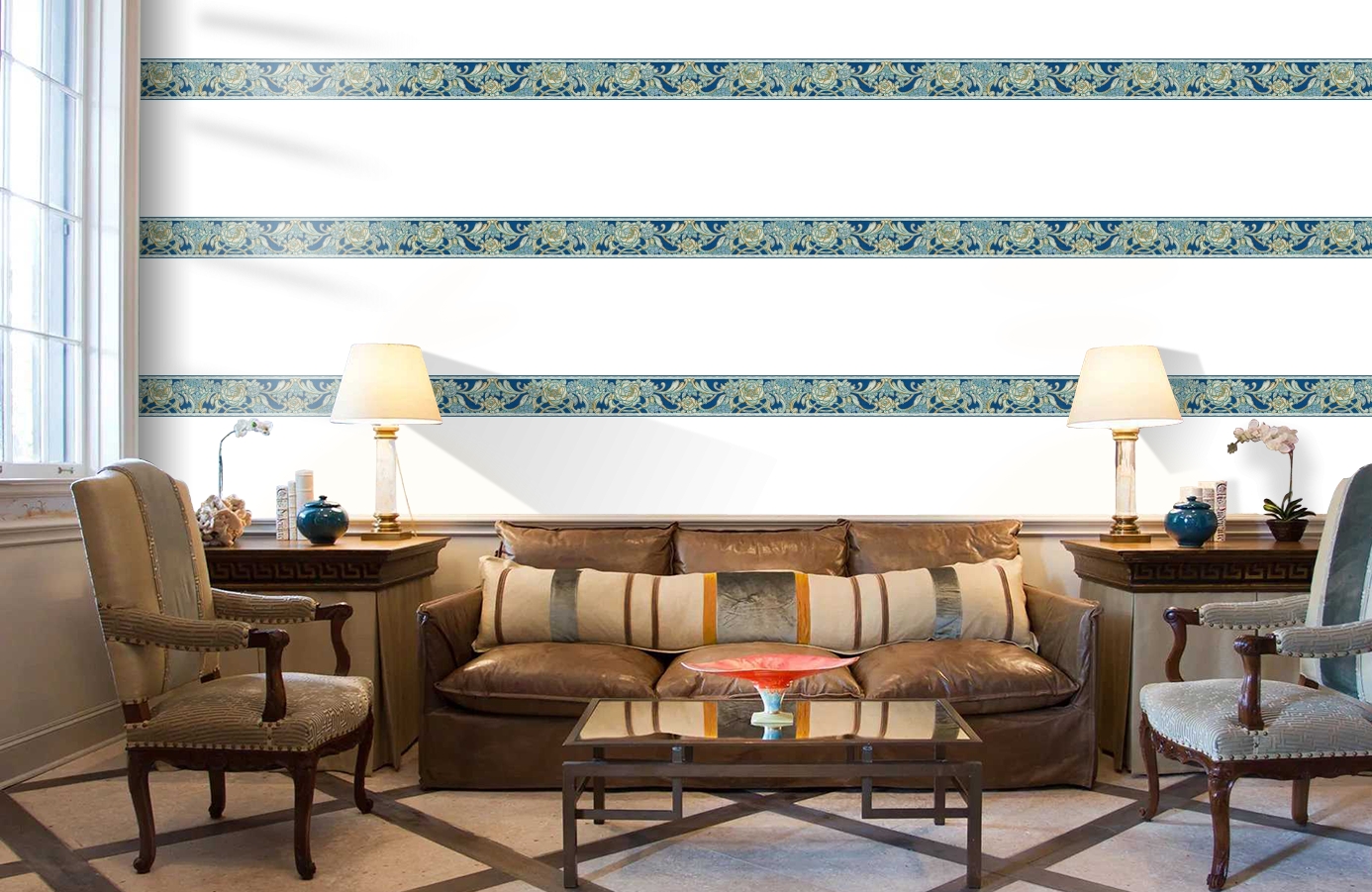 Обои 34078-1 фото в интерьере кабинета Обои 34078-1 фото в интерьере кабинета