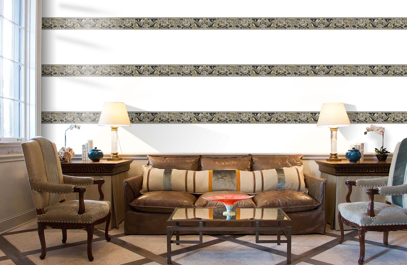 Обои 34078-2 фото в интерьере кабинета Обои 34078-2 фото в интерьере кабинета