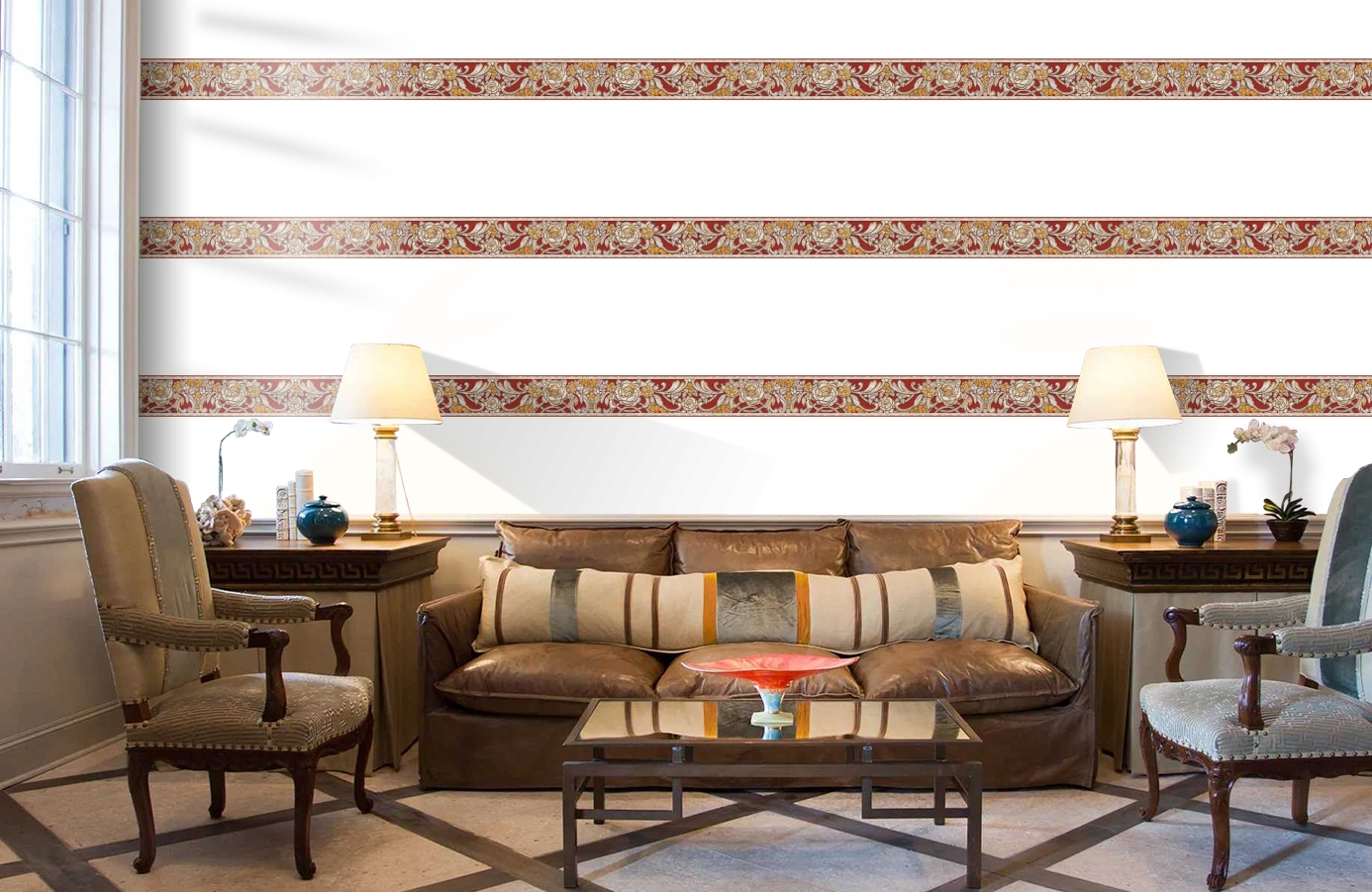 Обои 34078-3 фото в интерьере кабинета Обои 34078-3 фото в интерьере кабинета