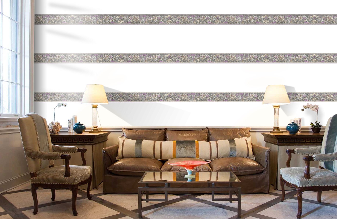 Обои 34078-4 фото в интерьере кабинета Обои 34078-4 фото в интерьере кабинета