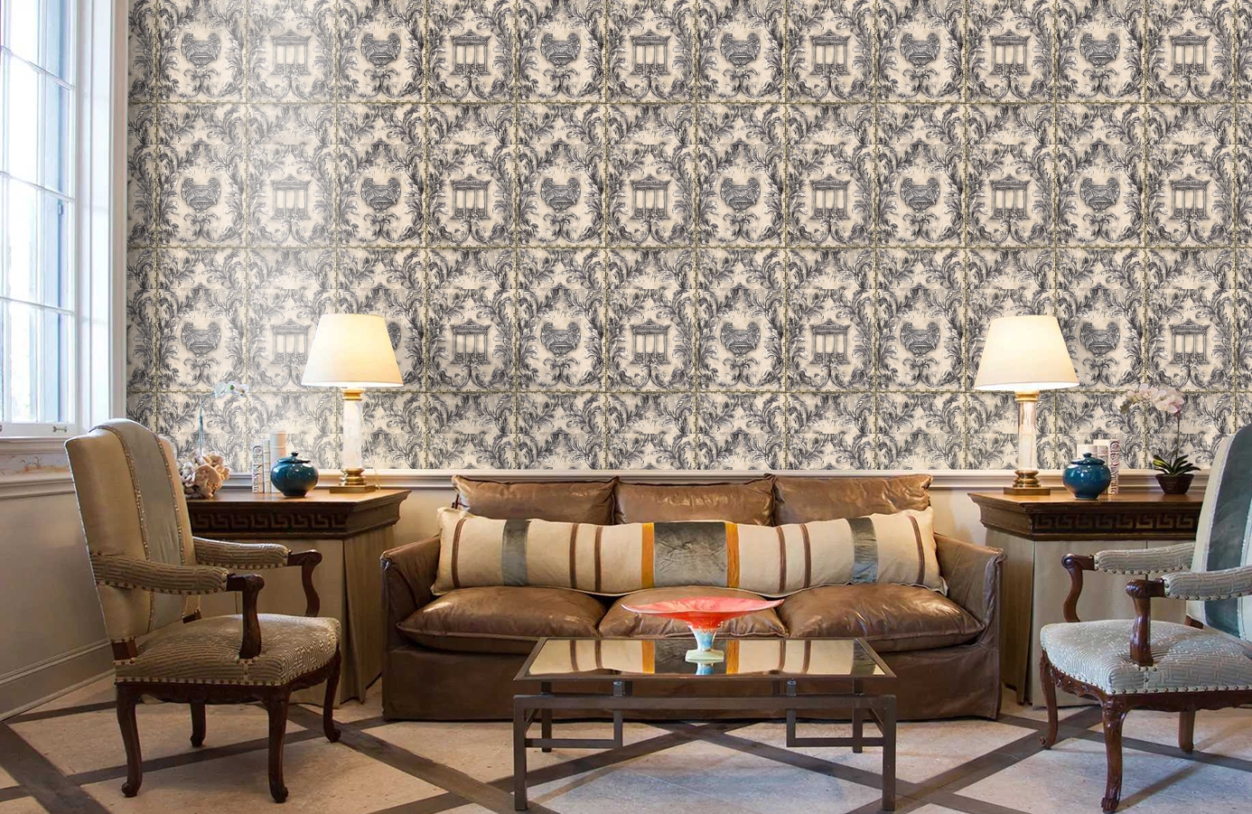 Обои 34086-2 фото в интерьере кабинета Обои 34086-2 фото в интерьере кабинета