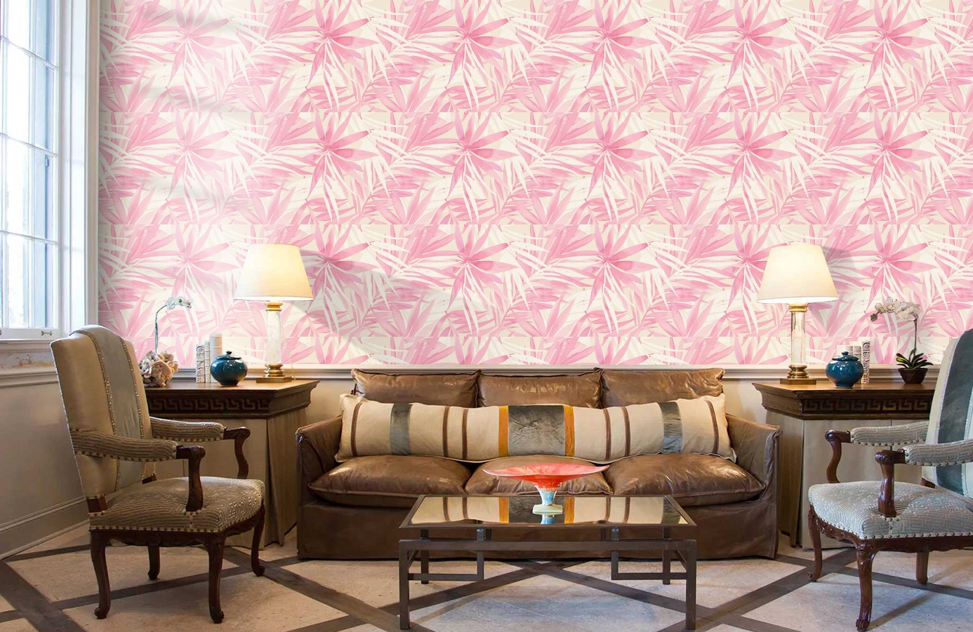 Обои 34125-3 фото в интерьере кабинета