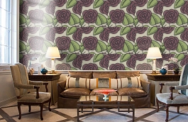 Обои 34213-4 фото в интерьере кабинета превью