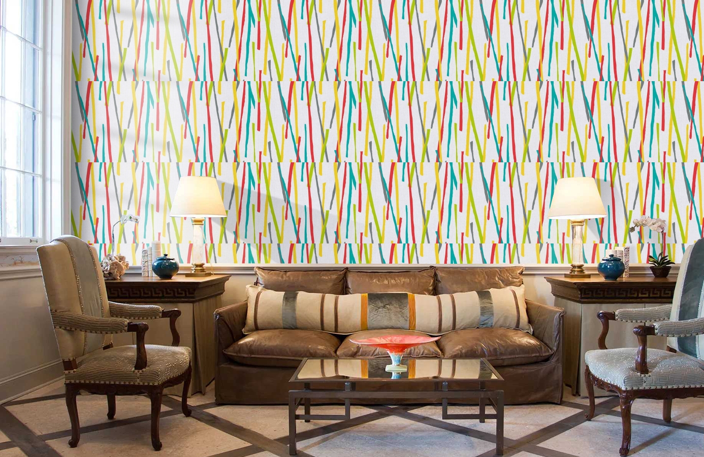 Обои 355992 фото в интерьере кабинета