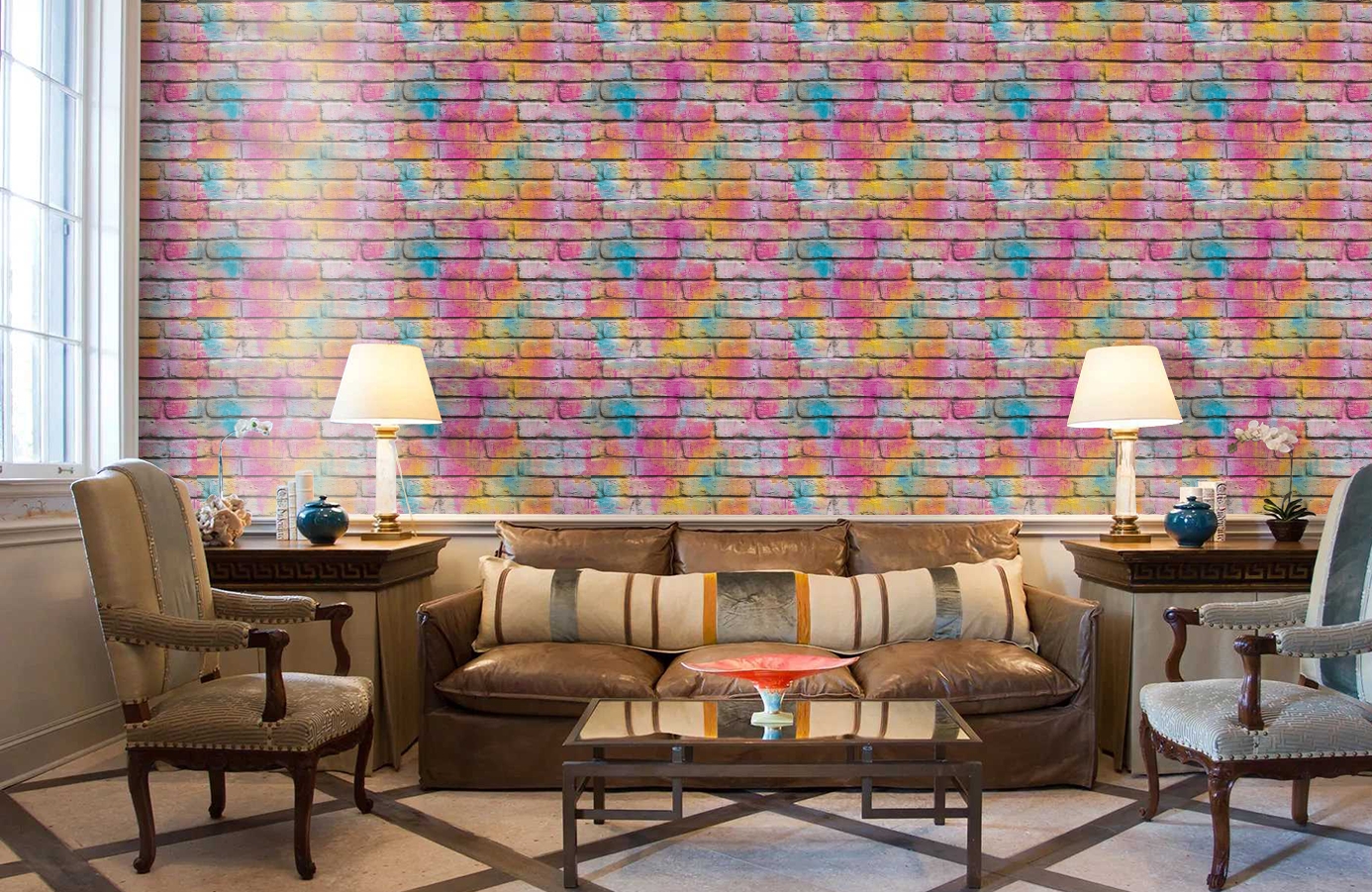 Обои 36100-1 фото в интерьере кабинета