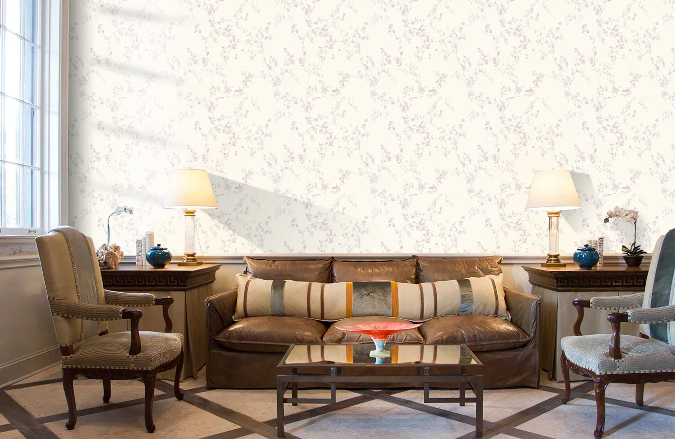 Обои 36896-1 фото в интерьере кабинета