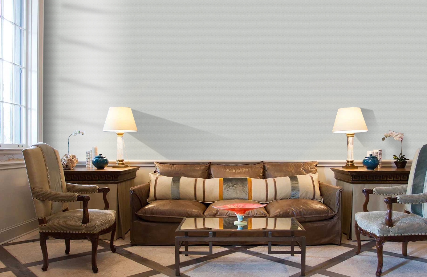 Обои 36897-3 фото в интерьере кабинета