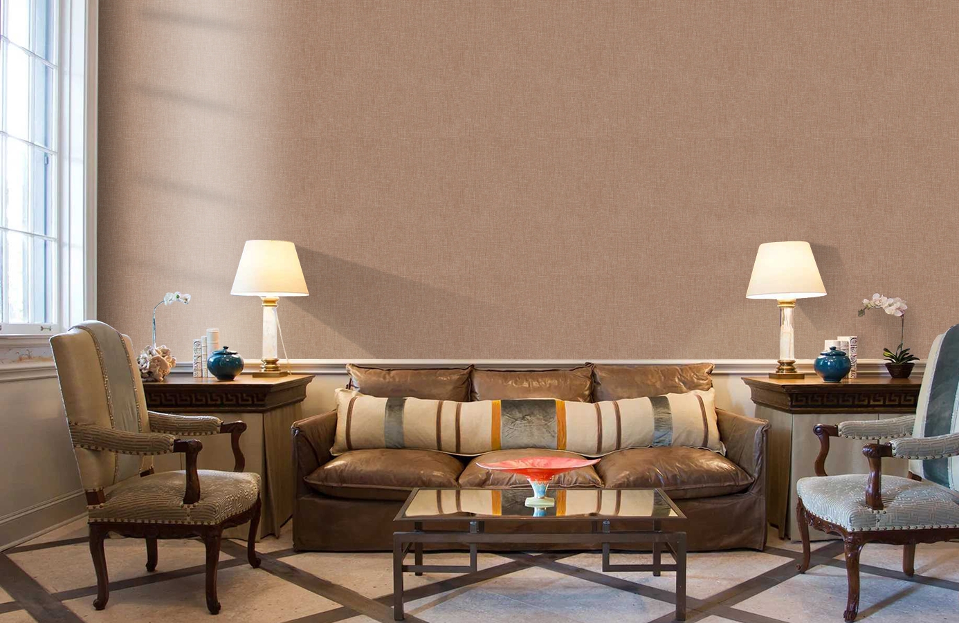 Обои 36925-1 фото в интерьере кабинета