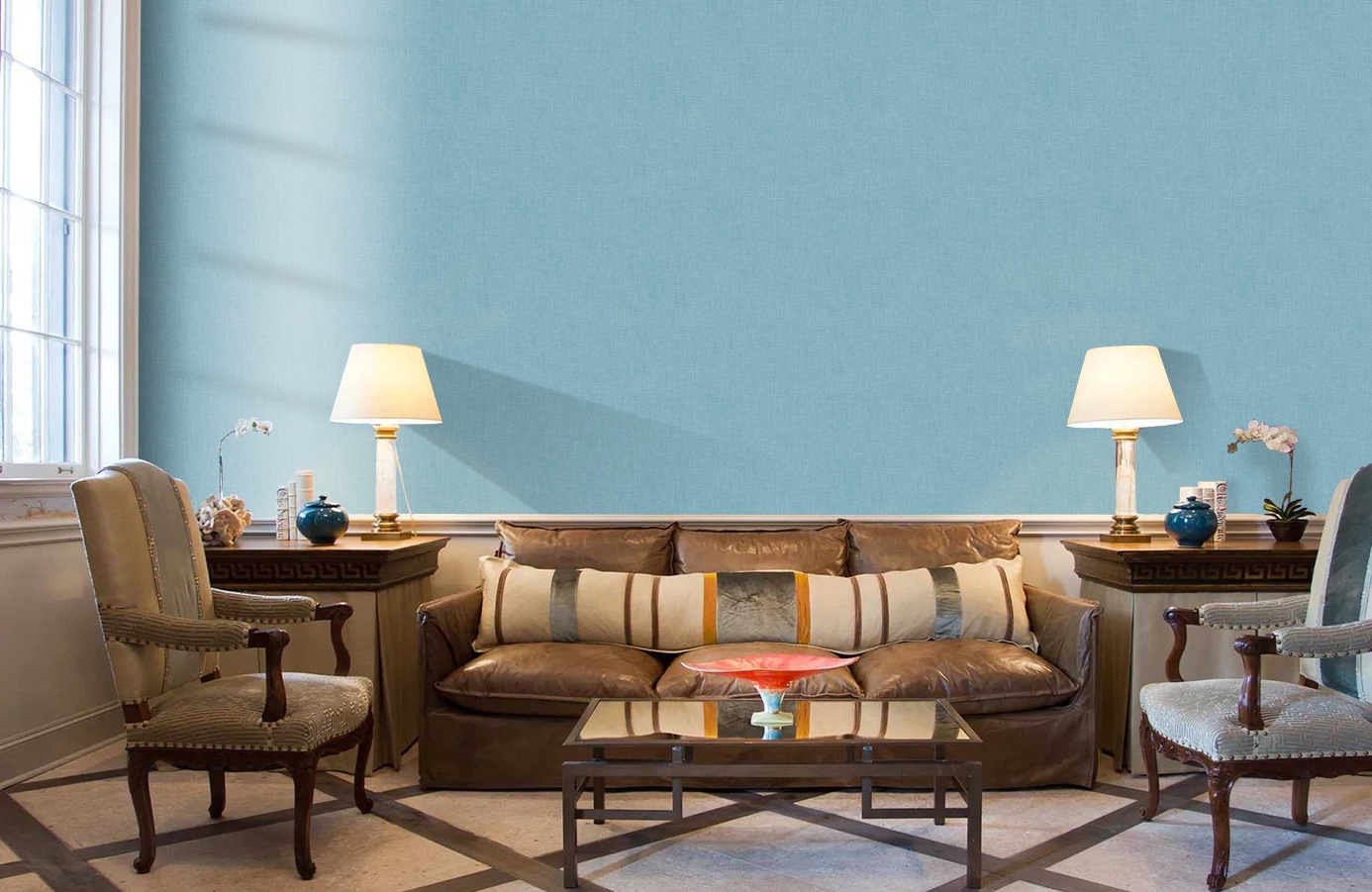 Обои 36925-8 фото в интерьере кабинета