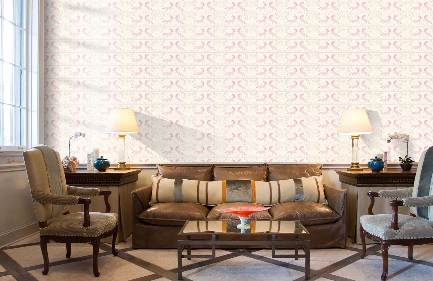 Обои 36990-1 фото в интерьере кабинета