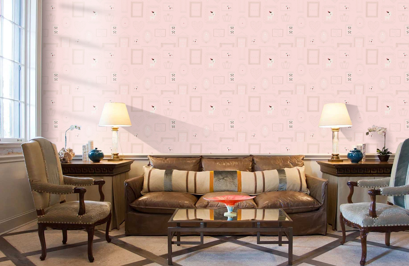 Обои 36991-2 фото в интерьере кабинета