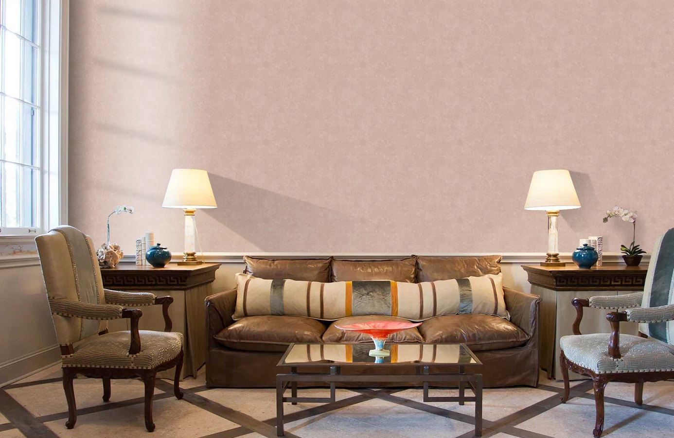 Обои 37655-1 фото в интерьере кабинета