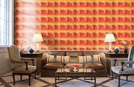 Обои 5270-11 фото в интерьере кабинета превью