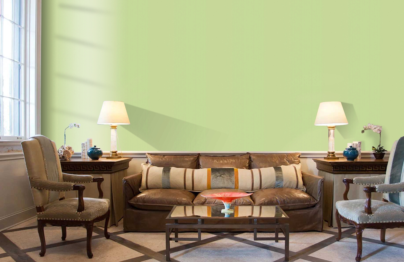 Обои 5507-29 фото в интерьере кабинета