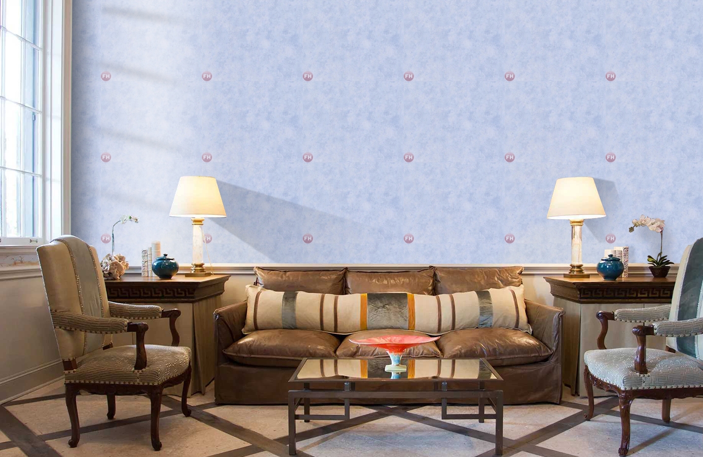 Обои 7587-81 фото в интерьере кабинета