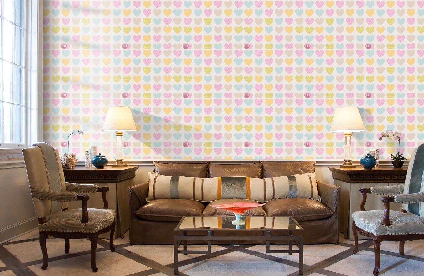 Обои 93566-2 фото в интерьере кабинета