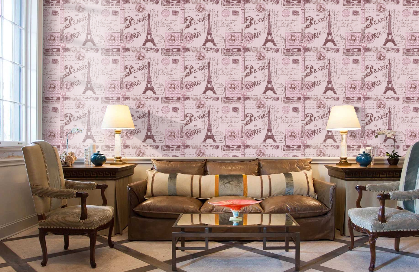 Обои 93630-2 фото в интерьере кабинета