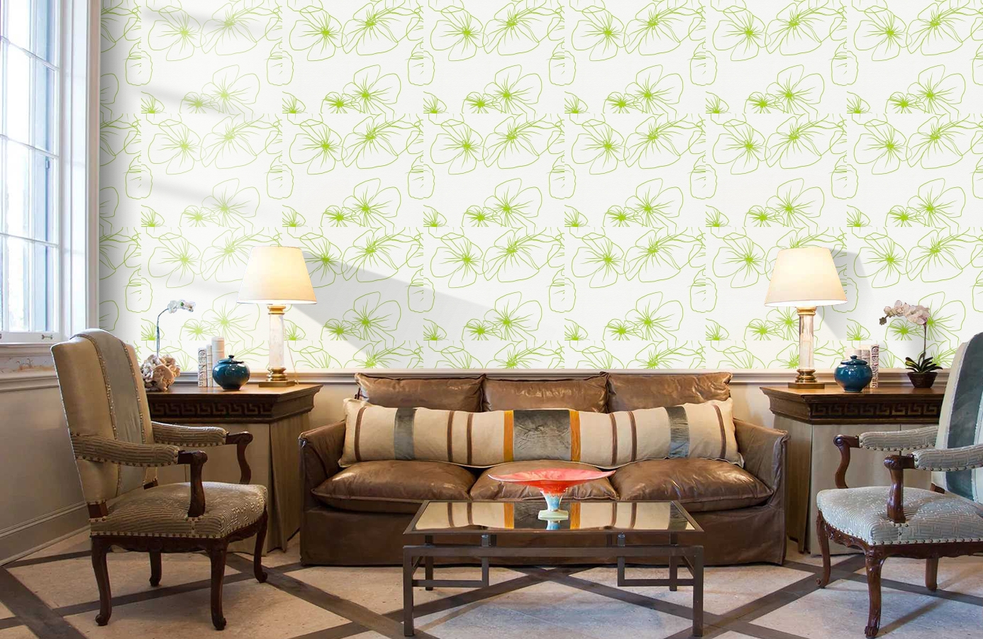 Обои 95523-1 фото в интерьере кабинета