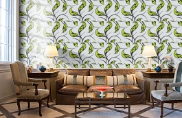 Обои 95525-5 фото в интерьере кабинета превью