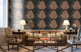 Обои 96192-3 фото в интерьере кабинета превью