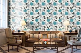 Обои 96224-3 фото в интерьере кабинета превью