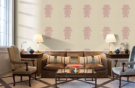 Обои Columbus Coral PN03 фото в интерьере кабинета превью